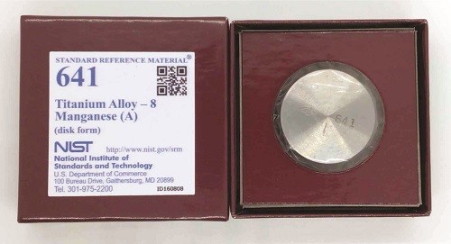 SRM 641  光譜鈦鈦基標(biāo)準(zhǔn)鈦合金，8 Mn(A)標(biāo)準(zhǔn)品